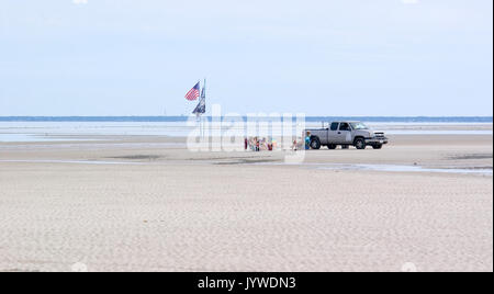 Quattro ruote su Crow's Pasture Beach - Dennis - MA - Cape Cod Foto Stock