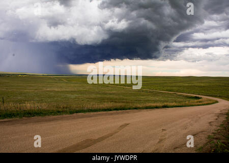 L'inizio di una tempesta in Colorado Foto Stock