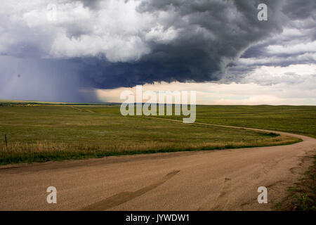 L'inizio di una tempesta in Colorado Foto Stock