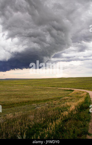 L'inizio di una tempesta in Colorado Foto Stock