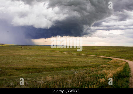 L'inizio di una tempesta in Colorado Foto Stock