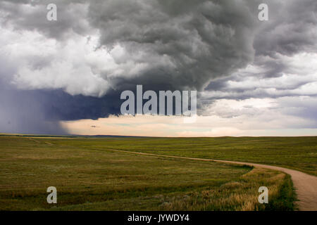 L'inizio di una tempesta in Colorado Foto Stock