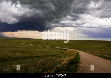 L'inizio di una tempesta in Colorado Foto Stock