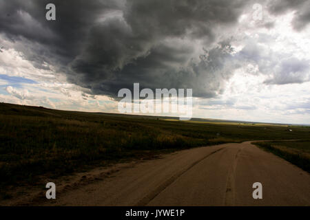 L'inizio di una tempesta in Colorado Foto Stock