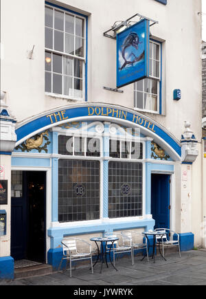 Il Dolphin Hotel, il Barbican, Plymouth, Devon, Inghilterra, Regno Unito Foto Stock