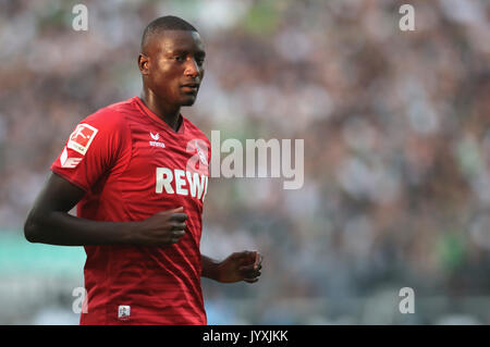 Moenchengladbach, Germania. 20 agosto 2017. Bundesliga giornata 1, Borussia Moenchengladbach vs 1. FC Koeln: Sehrou Guirassy (Koeln). Credito: Juergen schwarz/Alamy Live News Foto Stock