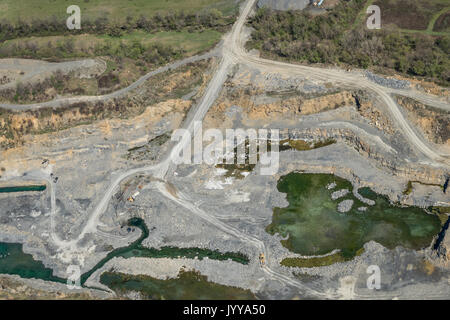 Arial Vista della cava Foto Stock