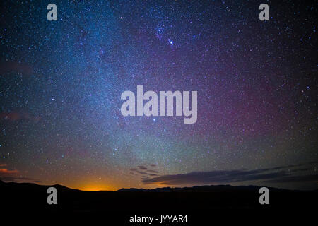 Le stelle nel cielo notturno Foto Stock