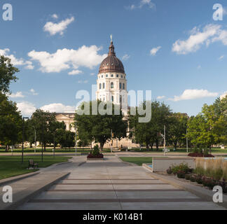 La capitale dello stato la costruzione di topeka kansas Foto Stock