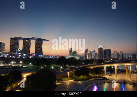 Il Marina Bay Sands Singapore Foto Stock