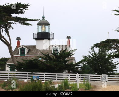 Point pinos lighthouse, Pacific Grove, ca. Foto Stock