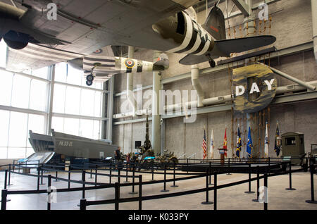 Vista interna della nazionale di WWII Museum di New Orleans, LA. Foto Stock