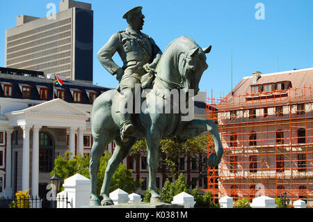 Lovis Botha statua - Cape Town - Sud Africa Foto Stock