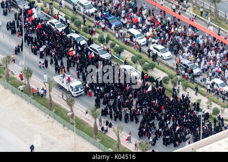 Bahrain proteste e rivolta nel marzo 2011 durante la primavera araba Foto Stock