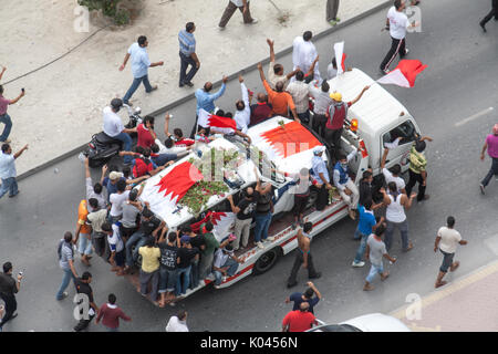 Bahrain proteste e rivolta nel marzo 2011 durante la primavera araba Foto Stock