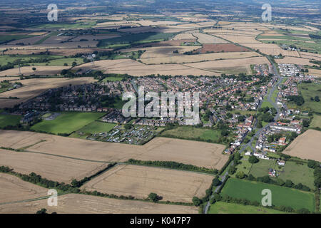 Una veduta aerea del villaggio di Trimdon e dintorni della Contea di Durham campagna Foto Stock