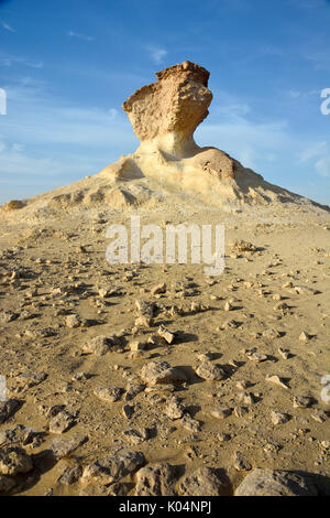 La formazione di calcare in Bir Zekreet, in Qatar. Foto Stock