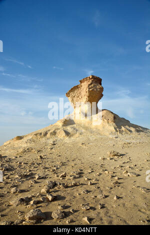 La formazione di calcare in Bir Zekreet, in Qatar. Foto Stock