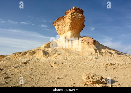 La formazione di calcare in Bir Zekreet, in Qatar. Foto Stock