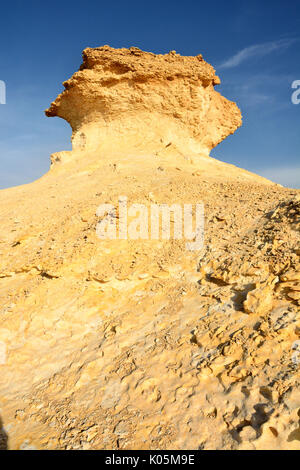 La formazione di calcare in Bir Zekreet, in Qatar. Foto Stock