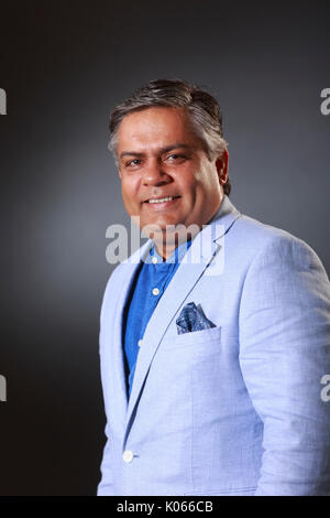 Edimburgo, Scozia, Regno Unito. 21 Ago, 2017. Giorno 10 Edinburgh International Book Festival. Nella foto: Vivek Singh, basato a Londra chef indiano, il ristoratore e personalità di supporti noto per il suo innovativo sulla cucina Indiana. Credito: pak@ Mera/Alamy Live News Foto Stock