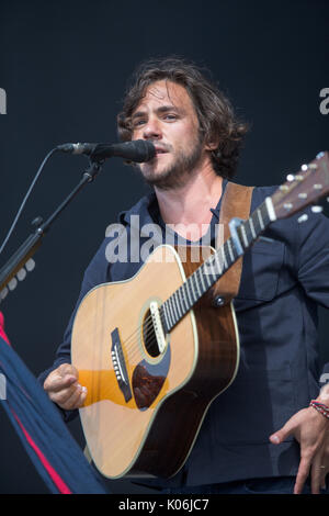 Jack Savoretti a Hylands Park,Chelmsford,Essex Domenica,20 Agosto a questo anni V Festival. Foto Stock