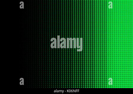 Verde punteggiata lineare Halftone pattern astratti sfondo Foto Stock