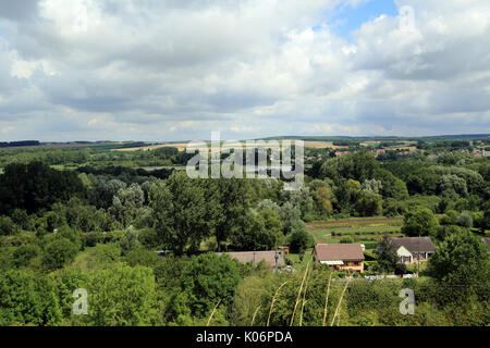 Vista dal belvedere d'hangest et de bourdon a hangest sur Somme, somme, hauts de france, Francia Foto Stock