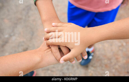 Tre invece insieme Foto Stock