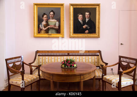 Interno in corrispondenza di Schloss Eutin (castello) in Holstein, Germania Foto Stock