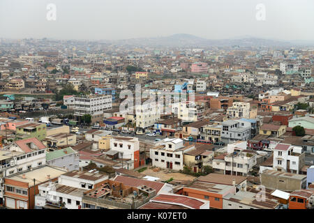 Antananarivo è la capitale del Madagascar. Essa è stata fondata intorno al 1610 e rappresenta ora il Comitato economico e il cuore culturale del Madagascar. Foto Stock