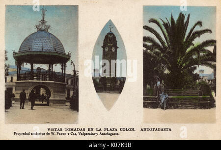 Plaza Colon, Antofagasta, Cile, Sud America Foto Stock