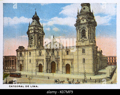 Lima, Perù - la Basilica Cattedrale Foto Stock