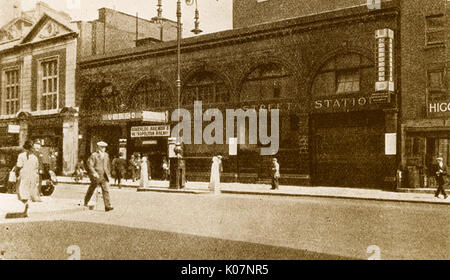 Stazione di Baker Street, Marylebone Road, Londra Foto Stock