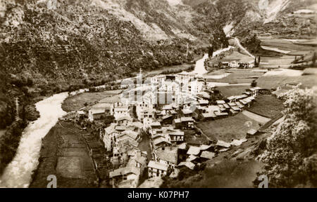 Sant Julia de Loria, Valli di Andorra, Andorra Foto Stock