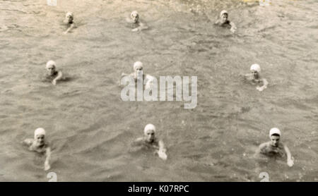 Aquafantasia - Sichronised Swimming Show partecipanti Foto Stock