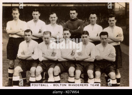 Bolton Wanderers FC squadra di calcio 1935 Foto Stock