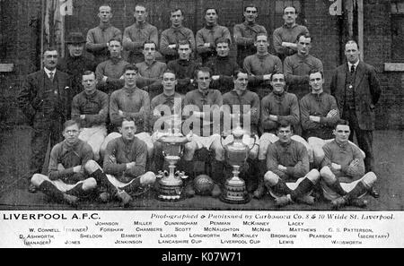 Squadra di calcio Liverpool FC 1920-1921 Foto Stock