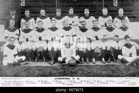 Squadra di calcio Liverpool FC 1905-1906 Foto Stock