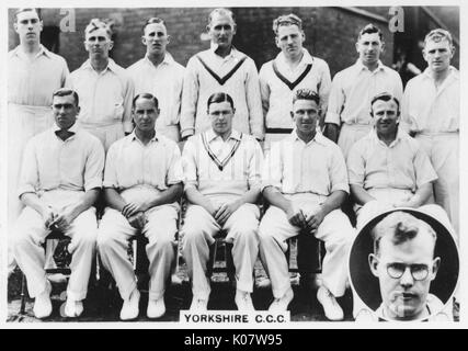 Yorkshire CCC Cricket Team Foto Stock