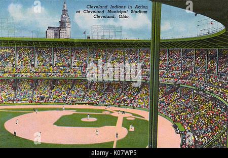 Cleveland, Ohio, Stati Uniti - Stadio Municipale Foto Stock