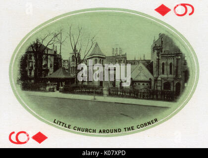 New York City, carta da gioco, Little Church Around the Corner Foto Stock