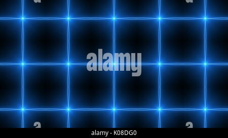 Abstract caleidoscopio. Rendering 3D sfondo tecnologico Foto Stock