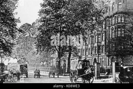Harley House, un palazzo residenziale di blocco in Marylebone Road, London NW1. Data: circa 1905 Foto Stock