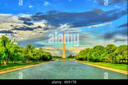 Il Monumento a Washington nel National Mall di Washington DC. Foto Stock