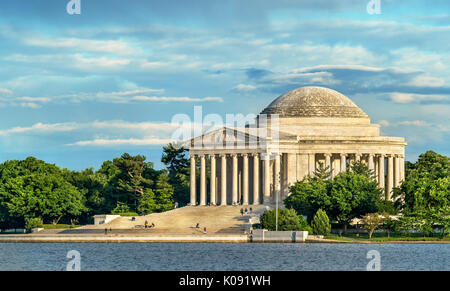 Il Jefferson Memorial, un memoriale presidenziale a Washington D.C. Foto Stock