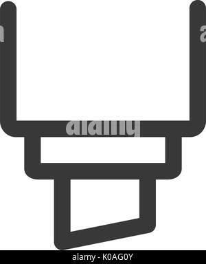 Stationery Office strumento Icona di linea Illustrazione Vettoriale