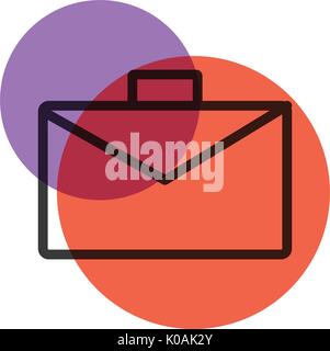 Borsa da ufficio colore icona mark Illustrazione Vettoriale