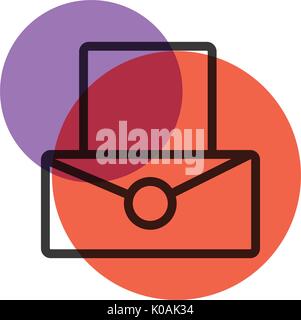 Borsa da ufficio colore icona mark Illustrazione Vettoriale
