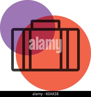 Borsa da ufficio colore icona mark Illustrazione Vettoriale